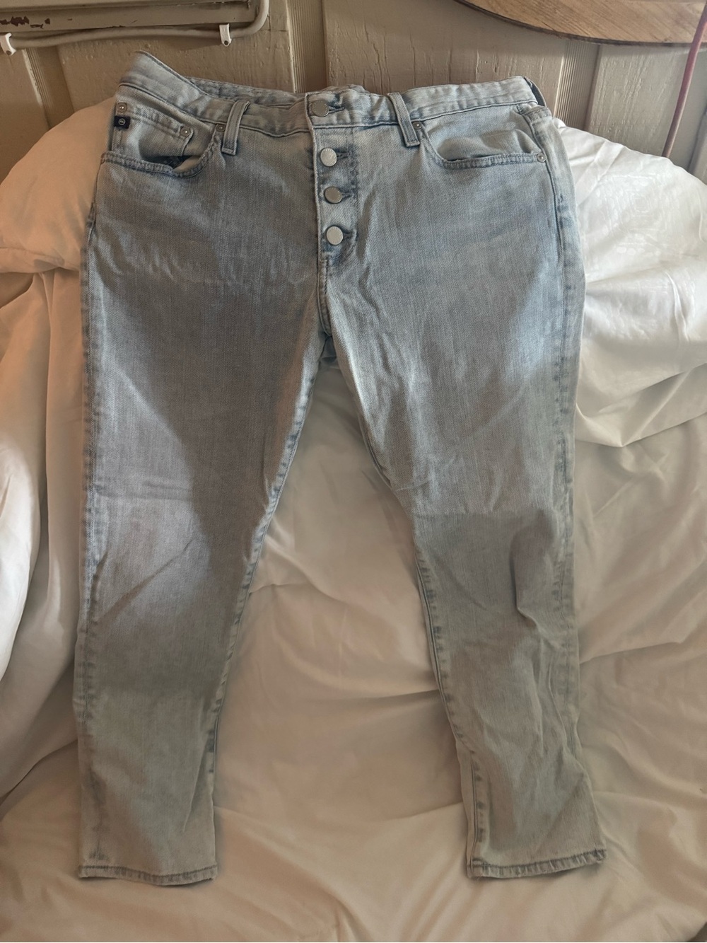 Anthropologie Light Wash women’s Button-Fly Jeans